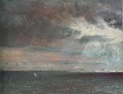 John Constable A storm off the coast of Brighton Sweden oil painting artist